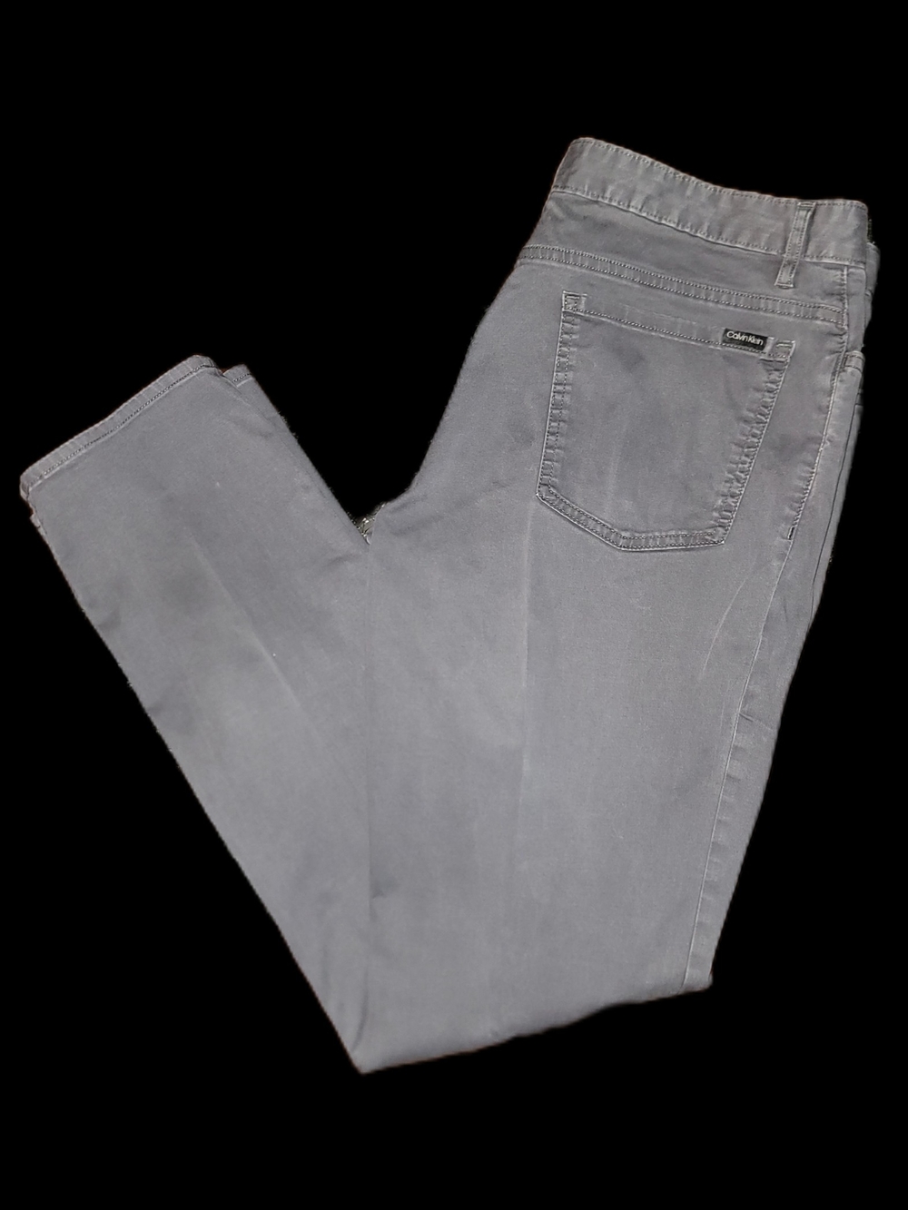 Calvin Klein Men's Pants The Authentic Five Pocket Slim Fit 33W X 32L Grey